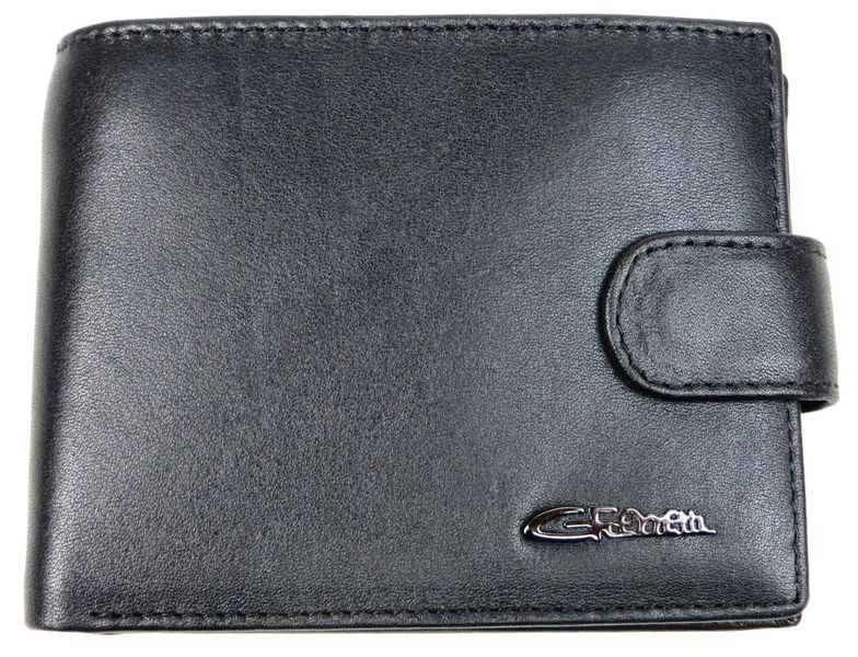 Чоловічий шкіряний гаманець, портмоне Giorgio Ferretti чорний GF0192 фото
