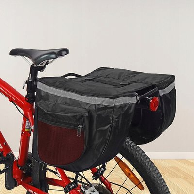 Велосипедна сумка на багажник, велоштани 28L Retoo чорний 5904094223596 фото