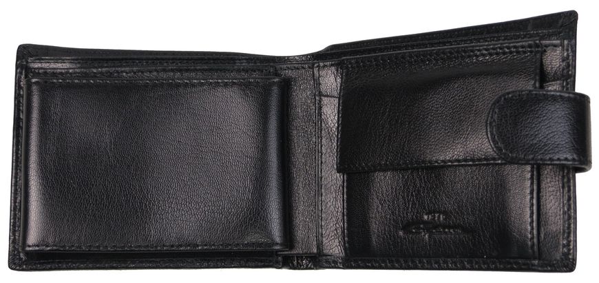 Шкіряне чоловіче портмоне зі знімним картхолдером Giorgio Ferretti чорний GF005A5 фото