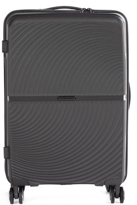 Средний пластиковый чемодан из поликарбоната 65L Horoso серый S10846S grey фото