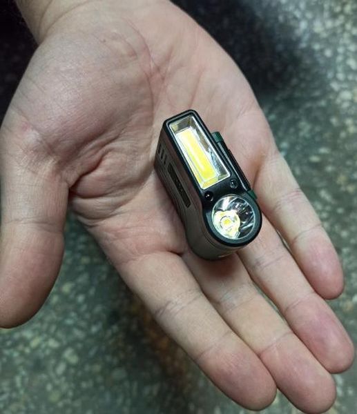 Кишеньковий акумуляторний ліхтарик, заряджається від USB, Parkside LED, 50/150 lm, 3,7 V, 800 мА·год 100351288001-1 фото