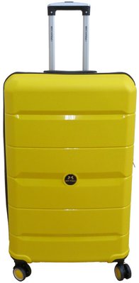 Большой чемодан на колесах из полипропилена 93L My Polo, Турция желтый 70c05 large yellow фото