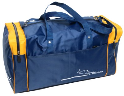 Дорожная сумка средний размер 38L Wallaby синяя с желтым 340-2 340-2 фото