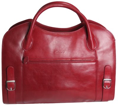 Жіноча шкіряна сумка Sheff червона S5007.24 фото