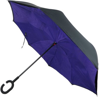 Механічна двошарова парасолька-тростина зворотного складання Ferretti S1645428 фото