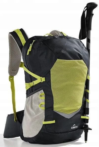 Спортивный рюкзак с дождевиком 30L Crivit черный с желтым IAN445274 yellow фото
