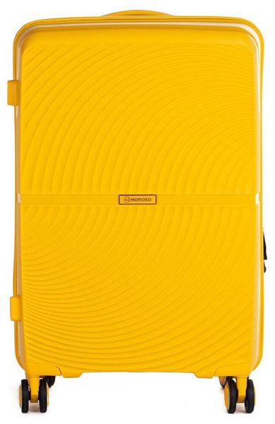 Малый чемодан из поликарбоната, ручная кладь 36L Horoso желтый S10853S yellow фото