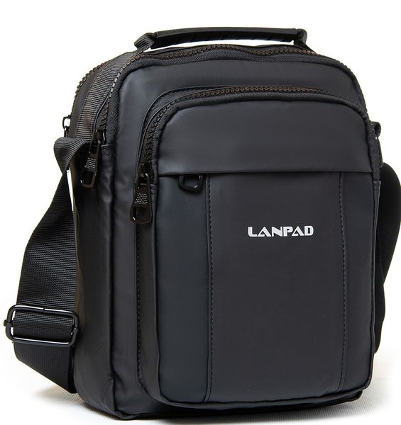 Тканинна чоловіча сумка Lanpad LAN3778 black фото