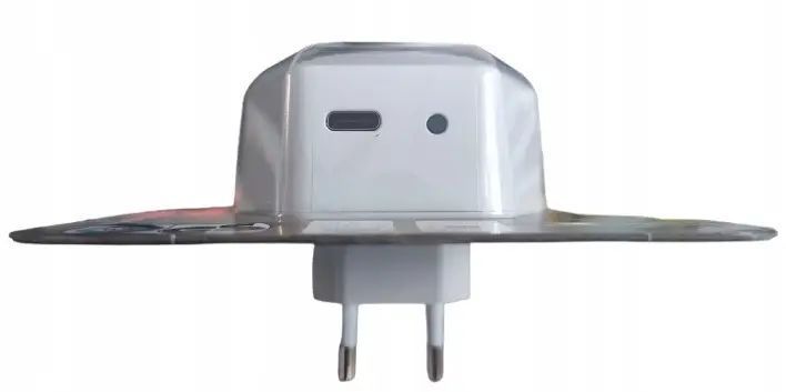 USB-C зарядний пристрій з нічником та датчиком освітлення, 15 Вт, тепле біле світло 3707314 фото