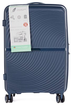 Мала валіза з полікарбонату, ручна поклажа 36L Horoso синій S10854S navy фото