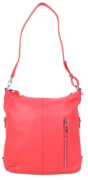 Женская кожаная сумка Giorgio Ferretti коралловая 0329Q34 red фото