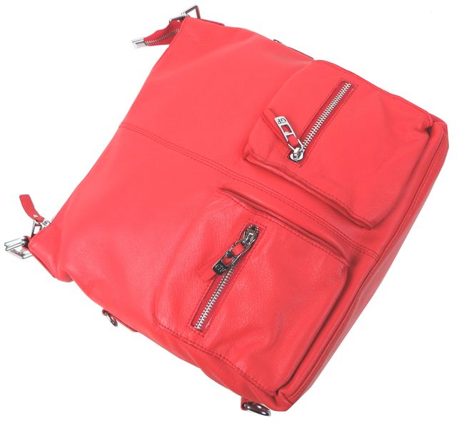 Жіноча шкіряна сумка Giorgio Ferretti коралова 0329Q34 red фото