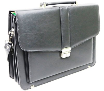Чоловічий портфель з екошкіри AMO Польща SST11 сірий SST11 grey фото