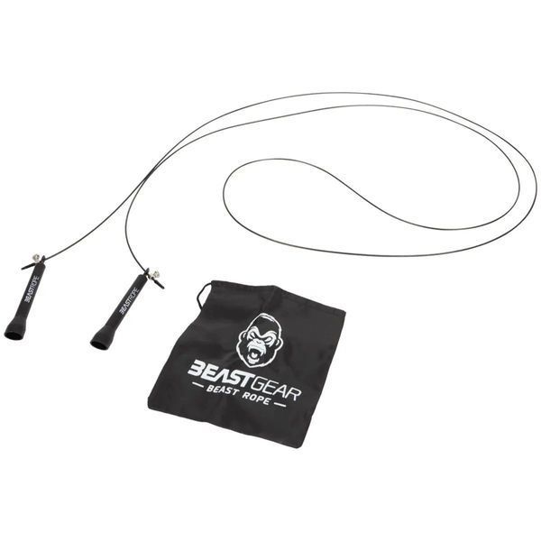 Швидкісна скакалка Beast Gear Beast Rope з можливістю регулювання та сталевим тросом для фітнесу, боксу та кросфіту 701197358713 фото