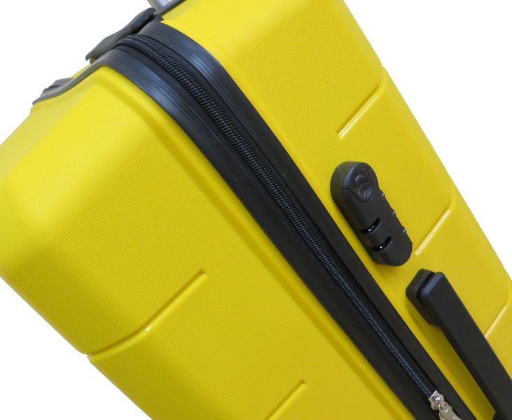 Середня валіза з поліпропілену на колесах 60L My Polo, Туреччина жовта 70c05 medium yellow фото