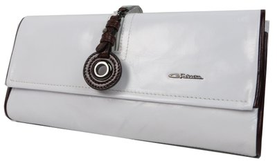 Женский кожаный клатч Giaguaro Giorgio Ferretti белый 31085H2032 фото