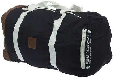 Спортивна сумка Puma Pack Away Barrel чорна на 40л 071659-01 фото