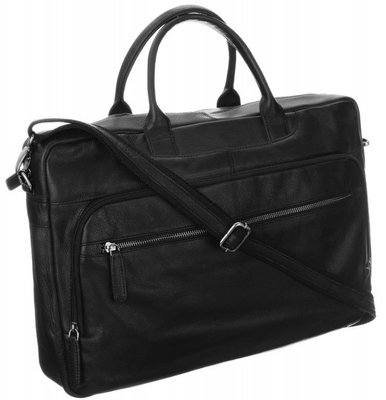 Мужская кожаная сумка, портфель для ноутбука Always Wild LAP513NDM черная LAP513NDM фото