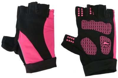 Жіночі рукавички для заняття спортом, велоперчатки Crivit рожеві IAN297224 black pink фото