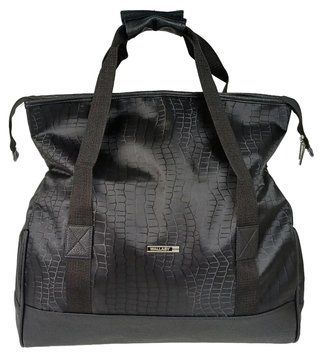 Дорожная сумка, саквояж 25L Wallaby черный под крокодила 44751-7 black croco фото