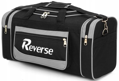 Дорожня сумка 58L Reverse чорна із сірим A01-70 black grey фото