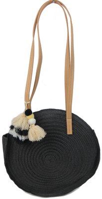 Экологическая соломенная женская плетенная сумка Esmara черная IAN311091 black фото