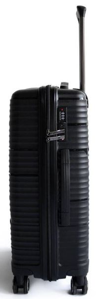 Пластиковый средний чемодан из поликарбоната 65L Horoso черный S120238S black фото