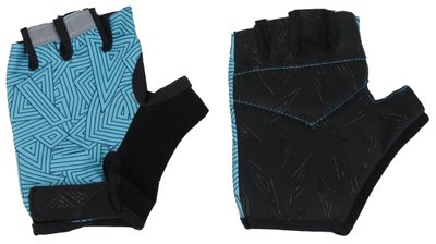 Жіночі рукавички для заняття спортом Crivit чорні з блакитним IAN318181 black blue фото