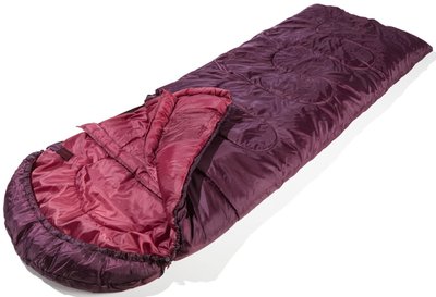 Спальний мішок-ковдра з капюшоном весна осінь — 0.5C Rocktrail бордовий 100345493002 фото