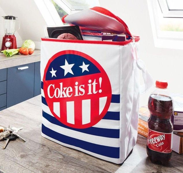 Термосумка, сумка холодильник Cola Classic 14L Coolbag V2021 біла V2021 white фото