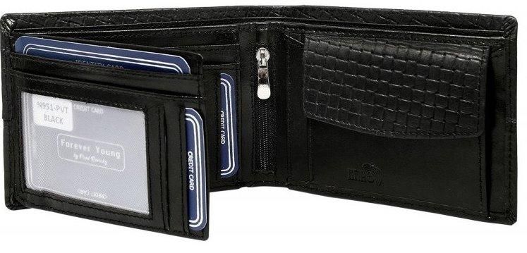 Чоловічий шкіряний гаманець Always Wild N951PVT чорний N951PVT black фото