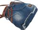 Молодежная джинсовая сумка в форме женской юбки Fashion jeans bag синяя Jeans8057 blue фото 7