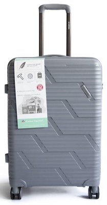 Пластикова маленька валіза з полікарбонату 36L Horoso сіра S120248S grey фото