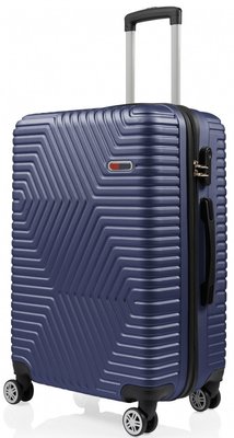 Пластиковый чемодан на колесах средний размер 70L GD Polo синий 60k001 medium navy фото