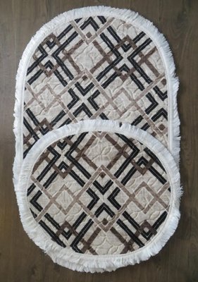 Набір килимків для ванної кімнати, 2 шт, Carpet One Туреччина K104 beige фото