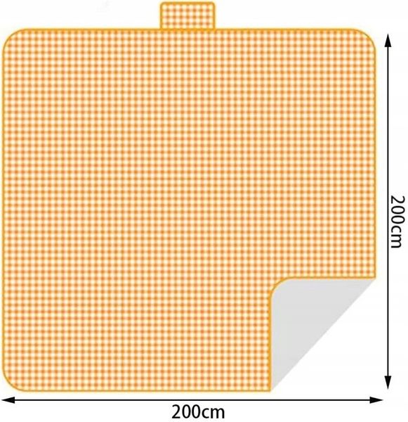 Великий килимок для пікніка 200х200 см Falcon в клітинку S1645402 фото