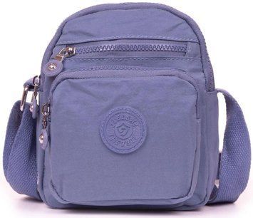 Жіноча текстильна сумка крос-боді Jielshi синя LANC23 l.blue фото