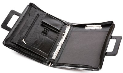 Папка портфель з екошкіри JPB AK-13 чорна AK-13 black фото