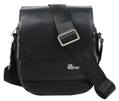 Чоловіча сумка-планшетка з екошкіри PU Reverse чорна F513 black фото