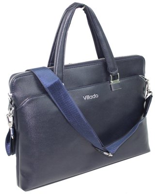 Женская деловая сумка, портфель из эко кожи Villado синяя SS50-597 фото