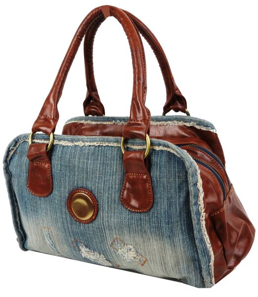 Невелика молодіжна джинсова сумка Fashion jeans bag синя Jeans8015 blue фото