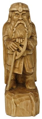 Дерев'яна фігурка ручної роботи гном Гімлі з Володар Перснів NA7001-2 фото