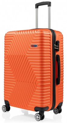 Пластиковый чемодан на колесах средний размер 70L GD Polo оранжевый 60k001 medium orange фото