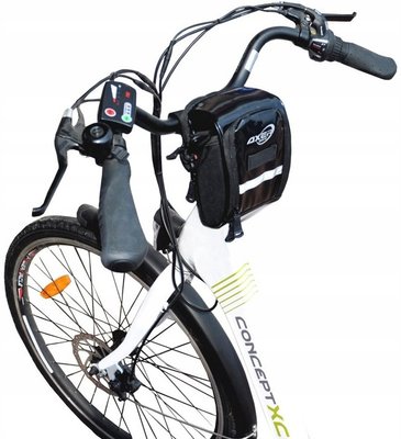 Водонепроникна велосумка на кермо, чоловіча сумка два в одному 1L Axer S25680 black фото
