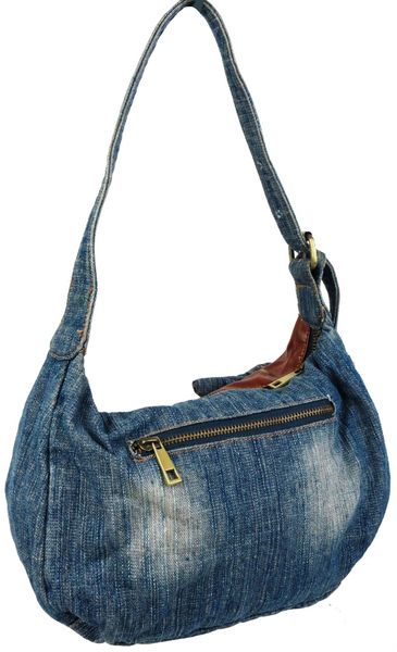 Женская джинсовая сумка небольшого размера Fashion jeans bag синяя Jeans8031 blue фото