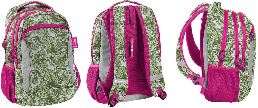 Городской рюкзак Paso Barbie Tropical Leaves на 25л BAL-2808 фото